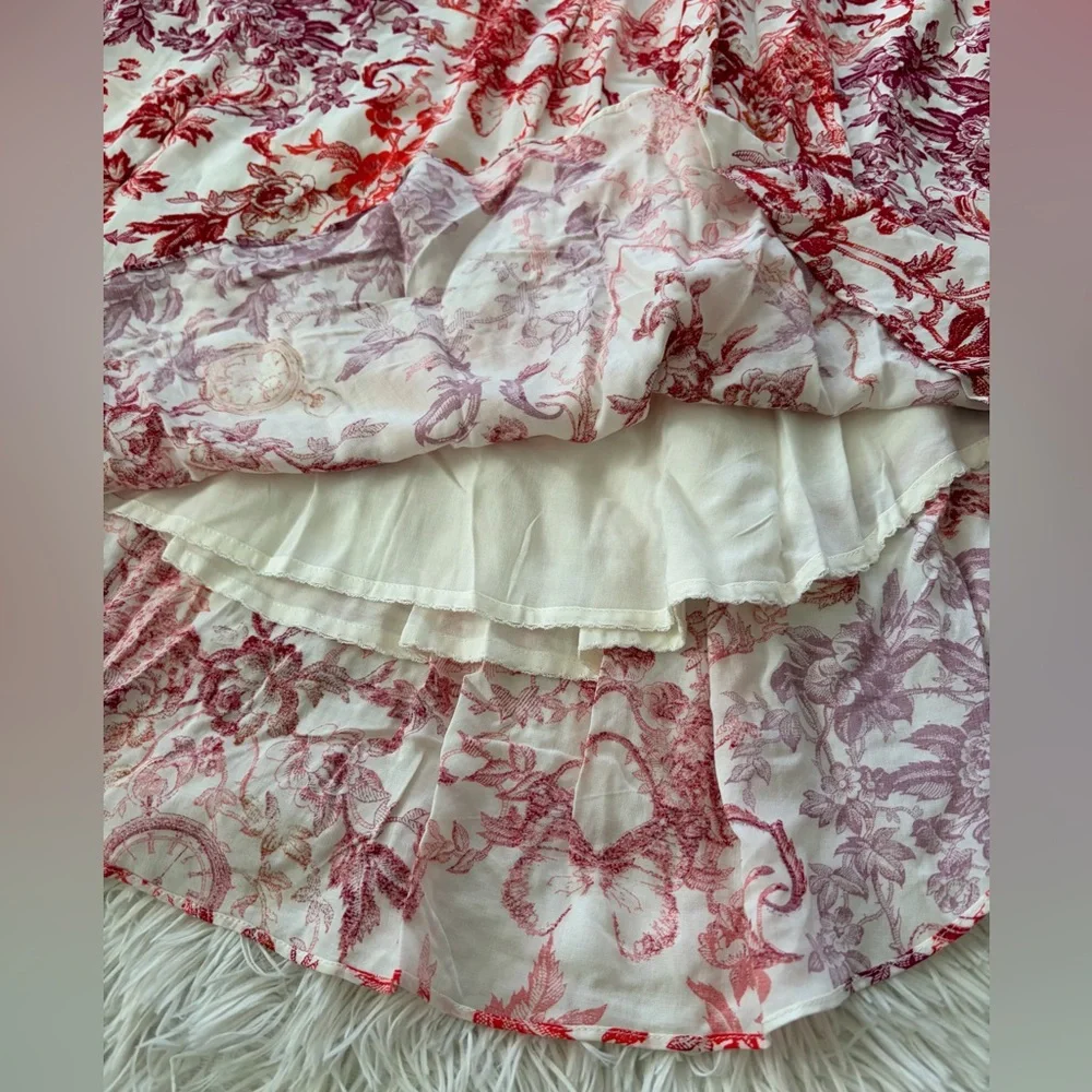 Anthropologie Maeve Red Midi Skirt - Size XS - NWT - Picture 5 of 11